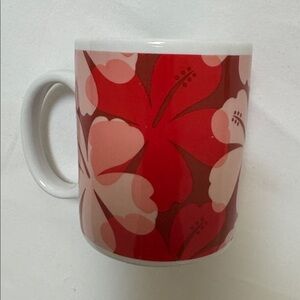 ISLAND HERITAGE HIBISCUS FALL 2000 Honolulu HAWAII Porcelain MUG #03228 Burgundy